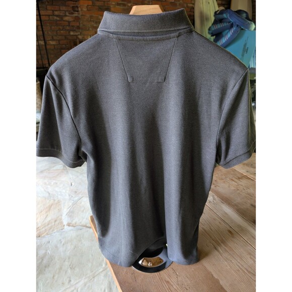 Nautica Polo Men's Medium Gray Short Sleeved Slim Fit Cotton Poly Blend Preppy - Picture 6 of 16